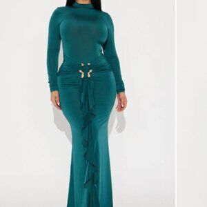 NEW Maxi Dress - Hunter Green